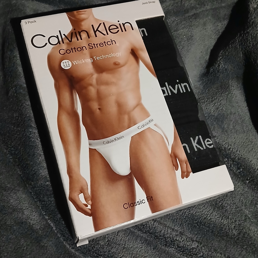 Calvin Klein Cotton Stretch Jock Strap 3 Pack